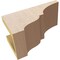 Ekena Millwork 5"W x 10"D x 5"H Wide Asheboro Rough Cedar Woodgrain TimberThane Corbel, Primed Tan CORUR05X10X05ASHRCPR - alternate 3